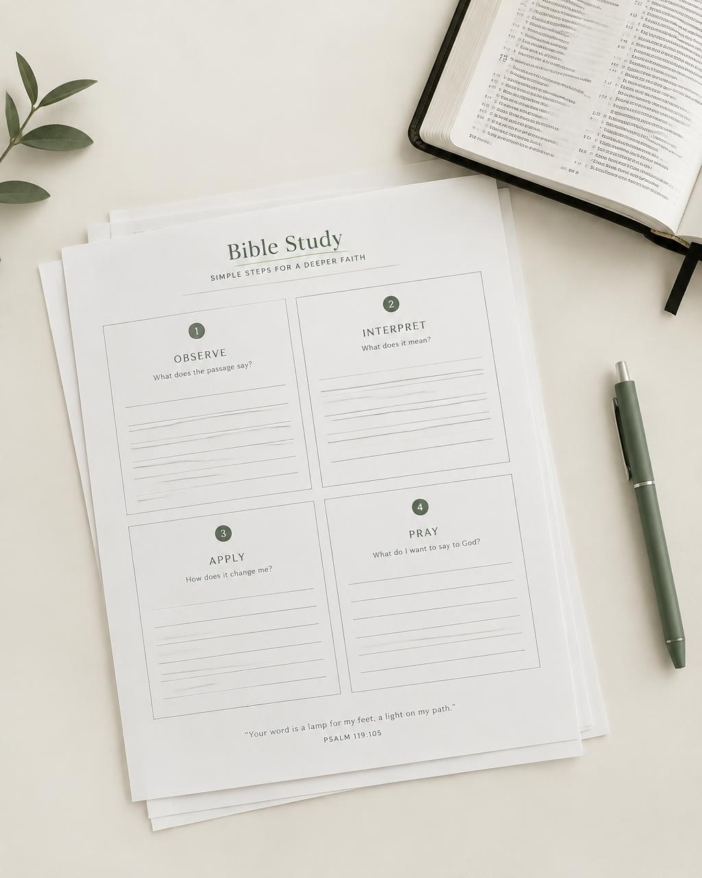 SOAP Bible Study Journal